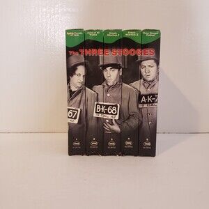 THREE STOOGES VHS Set of 5 Movies